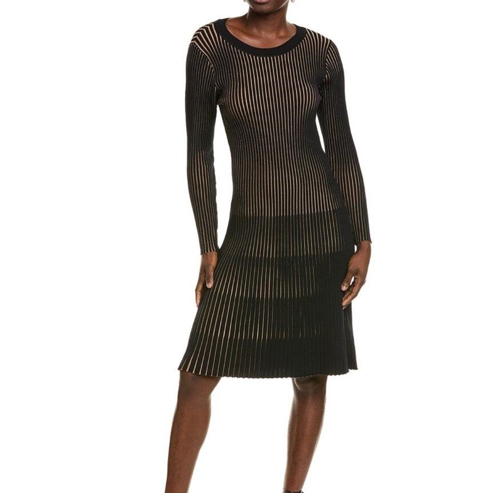Nanette Lepore Vertical Stripe Sweater Dress – Size Large